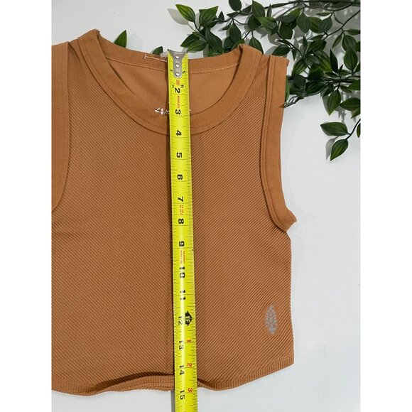 FREE PEOPLE FP MOVEMENT Free Throw Muscle Tank Heather Brown XS/S - Picture 12 of 15